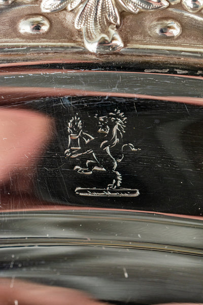 Antique Silverplate Oval Tray