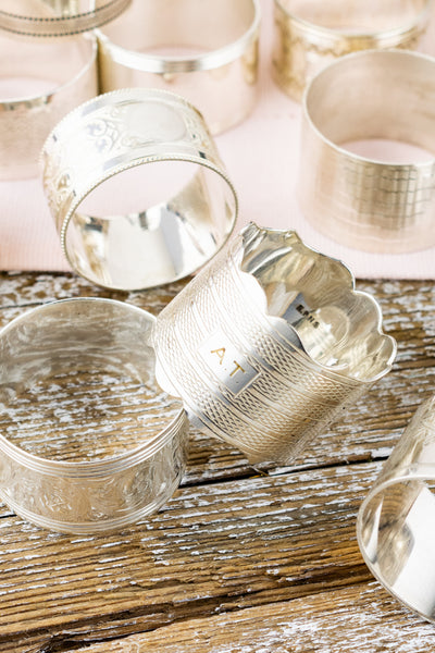 Vintage Silverplate Mix & Match Napkin Rings