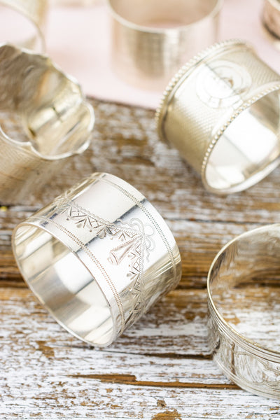 Vintage Silverplate Mix & Match Napkin Rings