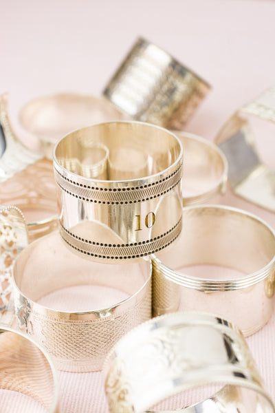 Vintage Silverplate Mix & Match Napkin Rings
