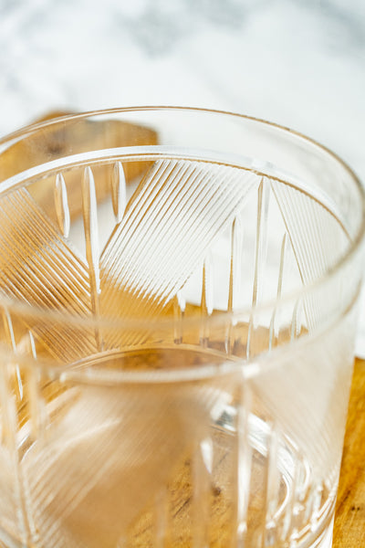 Art Deco Rocks Glasses - Set of 2