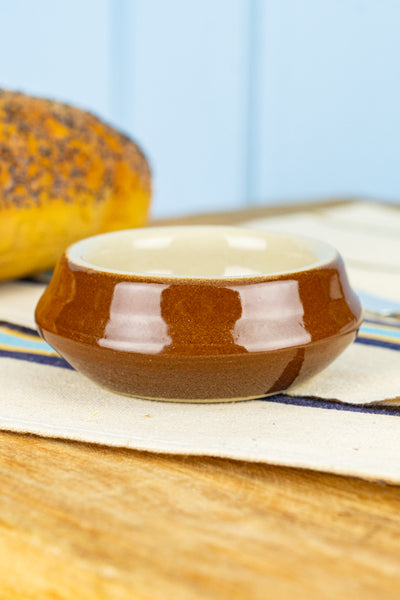 Vintage French Stoneware Butter Ramekin