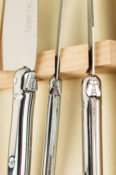 Laguiole 3-piece Stainless Steel Cheese Knife Set