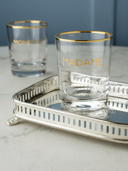 Small Silverplate Gallery Tray-Rectangle