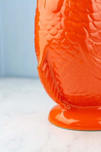 English Ceramic Fish Gluggle Jug