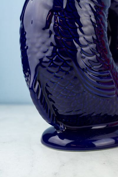 English Ceramic Fish Gluggle Jug