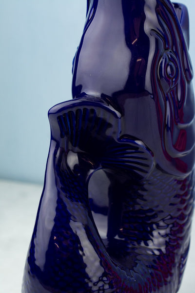 English Ceramic Fish Gluggle Jug