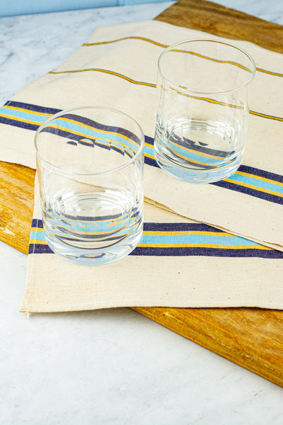 English Hand-Engraved Rocks Glasses - Set of 2