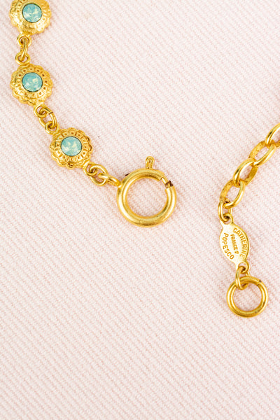 French Flower Crystal Bracelet