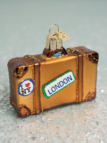 Globetrotting Glass Suitcase