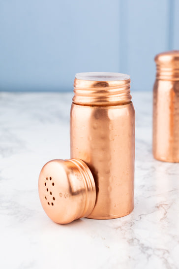 Hammered Copper Salt and Pepper Set