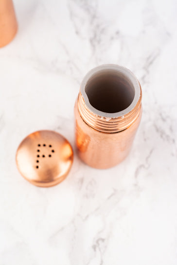 Hammered Copper Salt and Pepper Set