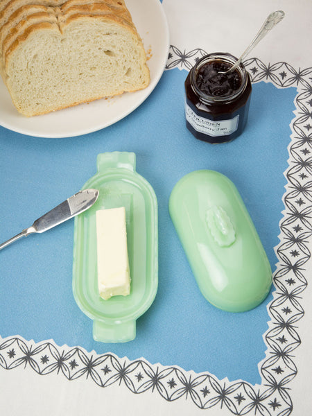 Jadeite Butter Dish