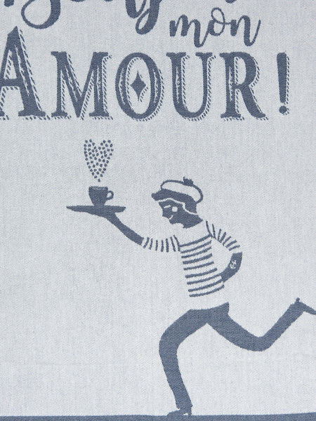 Moutet Bonjour mon Amour Tea Towel