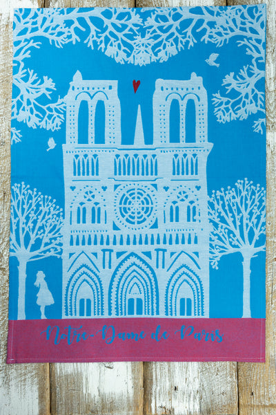 Moutet Notre Dame Tea Towel