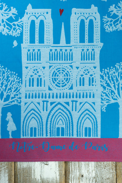 Moutet Notre Dame Tea Towel