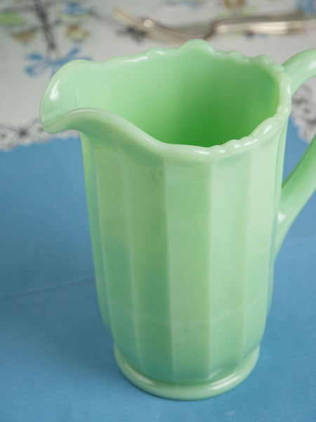 Jadeite Panel Pitcher