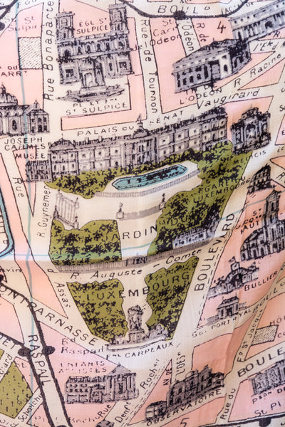 Paris Map Scarf