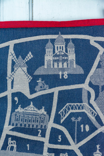 Paris Quartiers Moutet Tea Towel