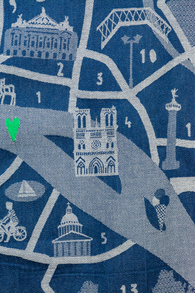 Paris Quartiers Moutet Tea Towel