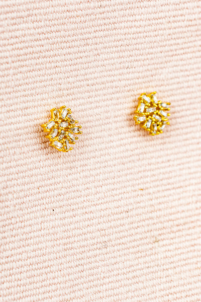 Petite Crystal Cluster Earrings