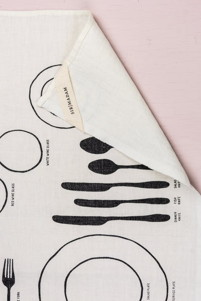 Place Setting 101 Linen Tea Towel
