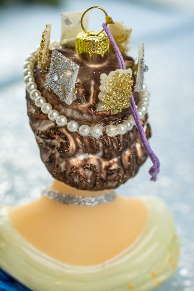 Queen Elizabeth II Glass Ornament