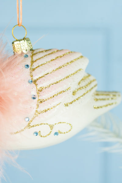 Regal Pink Swan Ornament
