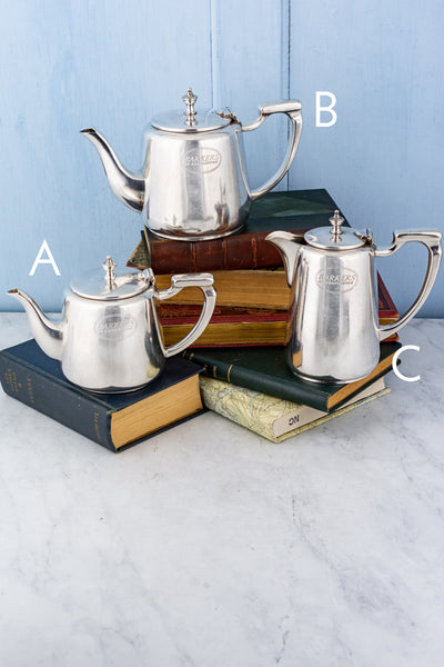 Vintage Silverplate Barkers of Kensington Coffee & Tea Pots (Prices Vary)