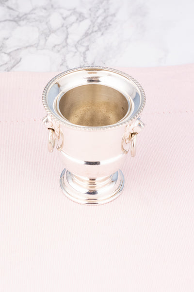 Vintage Silverplate Lion's Head Petite Bucket
