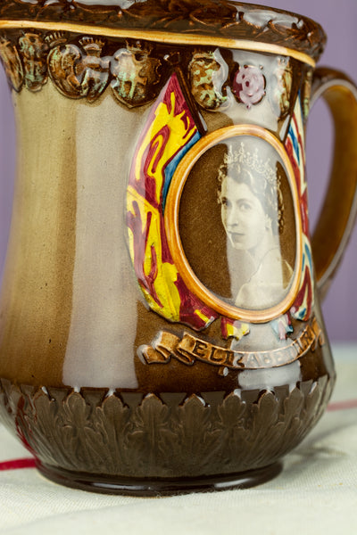 Vintage Queen Elizabeth II 1953 Coronation Pitcher