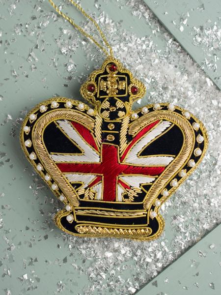 Embroidered Crown Ornaments!