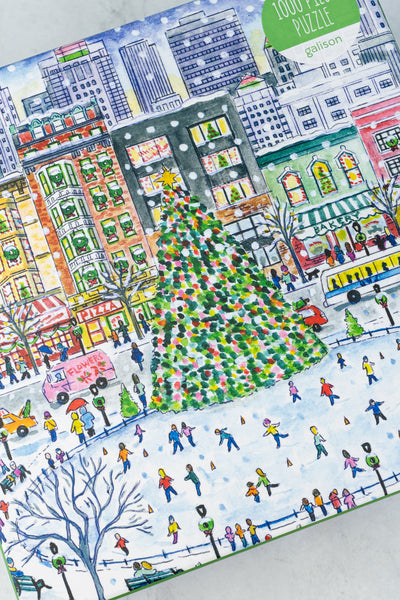 1000-Piece Christmas In the City Jigsaw Puzzle by Michael Storrings