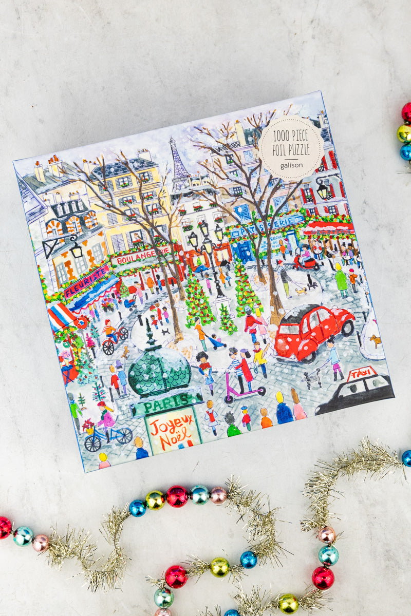 1000-Piece Christmas in Paris Jigsaw Puzzle by Michael Storrings, image 1 of 4