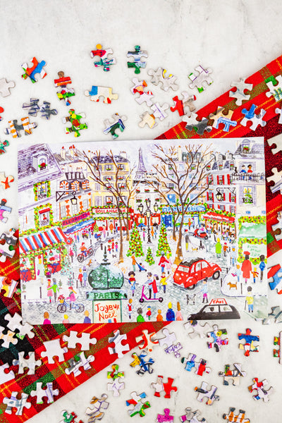 1000-Piece Christmas in Paris Jigsaw Puzzle by Michael Storrings