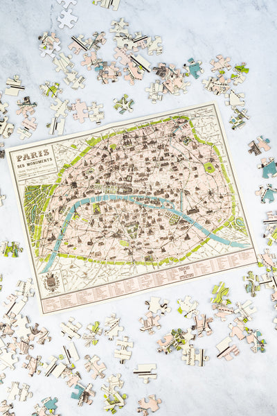 1000-Piece Map of Paris Puzzle