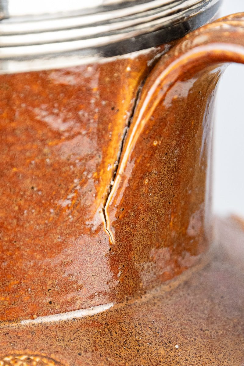 1876 Silver Rimmed Harvest Jug