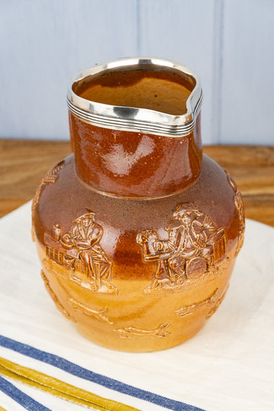 1876 Silver Rimmed Harvest Jug