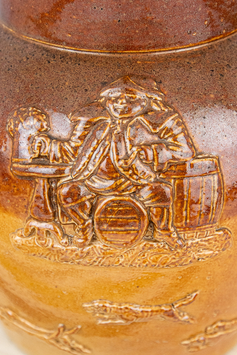 1876 Silver Rimmed Harvest Jug