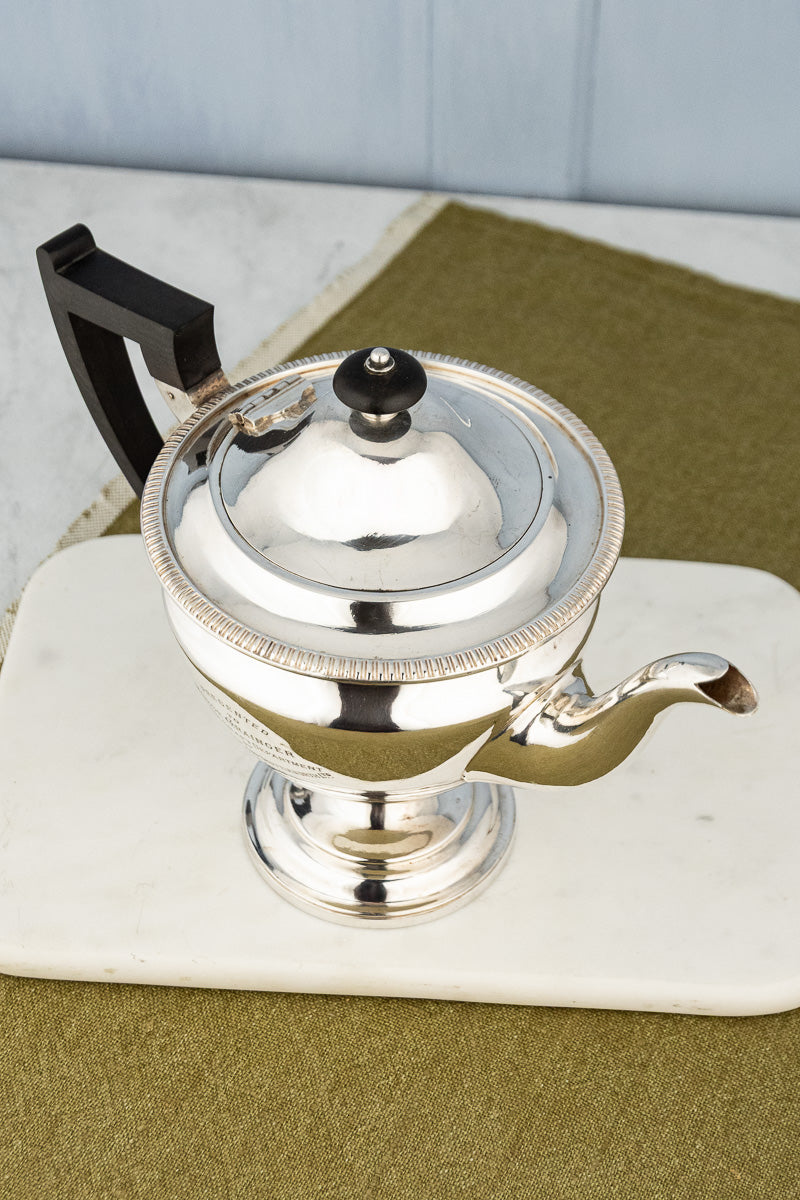 1917 Nurse Grainger Silverplate Teapot