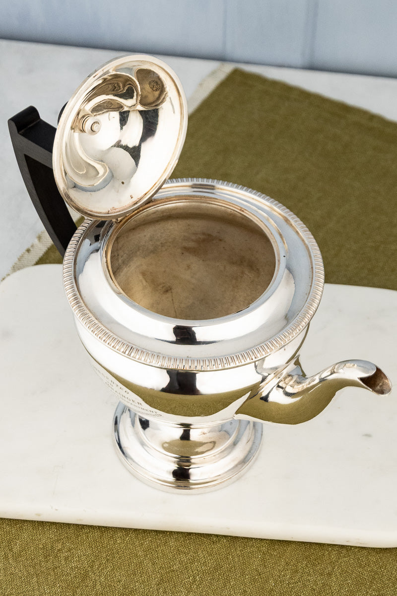 1917 Nurse Grainger Silverplate Teapot