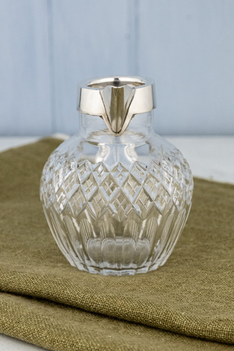 1917 Silver & Glass Jug