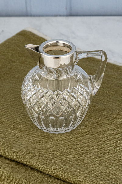 1917 Silver & Glass Jug