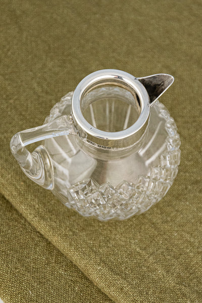 1917 Silver & Glass Jug