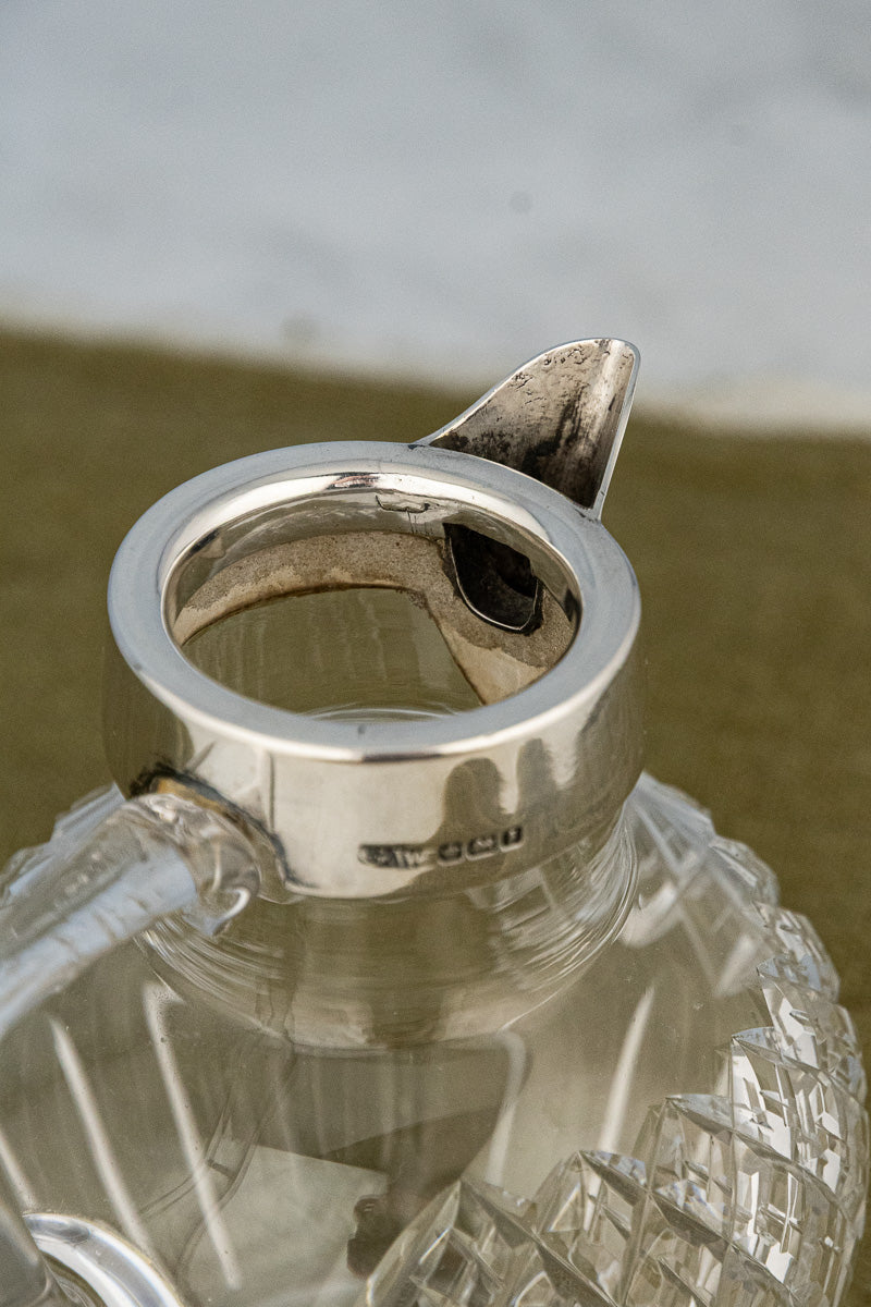 1917 Silver & Glass Jug