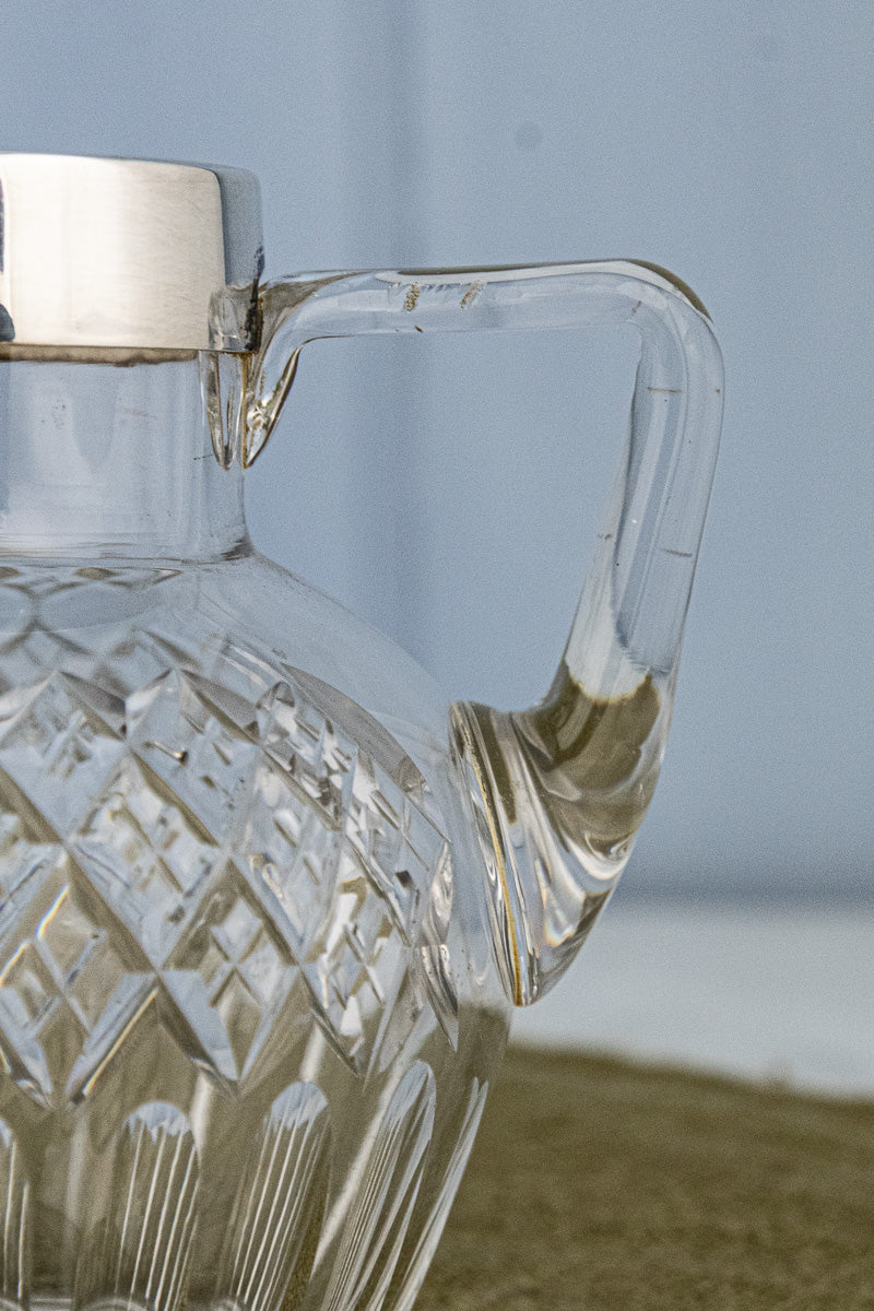 1917 Silver & Glass Jug