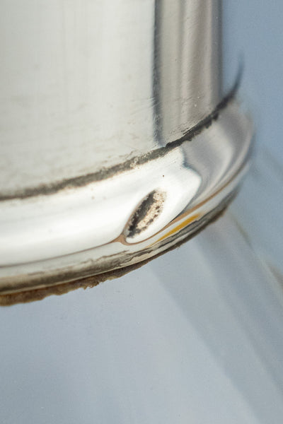 1927 Sterling Collar & Optic Glass Decanter