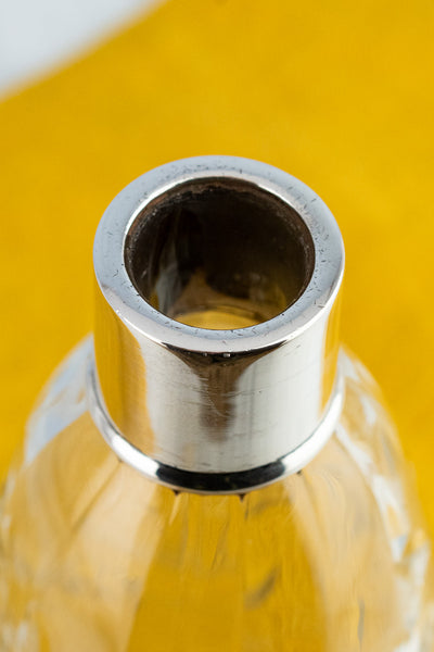 1927 Sterling Collar & Optic Glass Decanter
