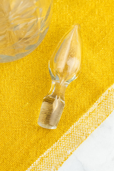 1927 Sterling Collar & Optic Glass Decanter