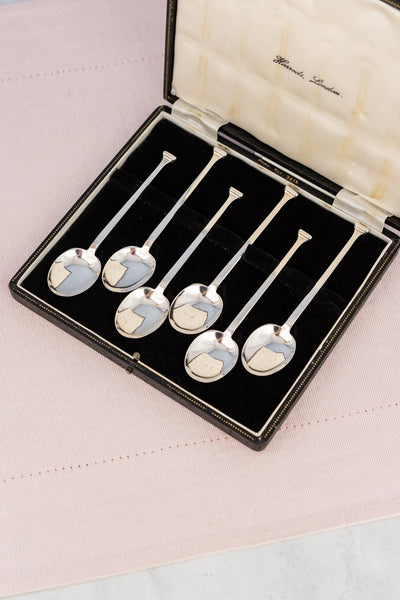 1929 Sterling Silver Teaspoon Set - Boxed Set of 6